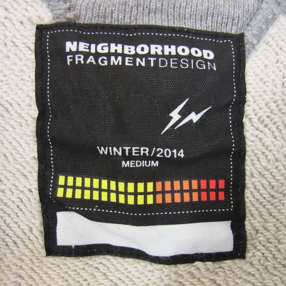 NEIGHBORHOOD ネイバーフッド 142MBFRN-CSM02S FRAGMENT DESIGN フラグメントデザイン スカル スウェット トレーナー グレー系 M【中古】