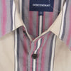 DESCENDANT ディセンダント 22SS CHIEF MULTI STRIPE LS SHIRT FULL カシャロ刺繍 シェフ マルチストライプ 長袖 シャツ ベージュ系 2【中古】