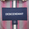 DESCENDANT ディセンダント 22SS CHIEF MULTI STRIPE LS SHIRT FULL カシャロ刺繍 シェフ マルチストライプ 長袖 シャツ ベージュ系 2【中古】