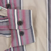 DESCENDANT ディセンダント 22SS CHIEF MULTI STRIPE LS SHIRT FULL カシャロ刺繍 シェフ マルチストライプ 長袖 シャツ ベージュ系 2【中古】