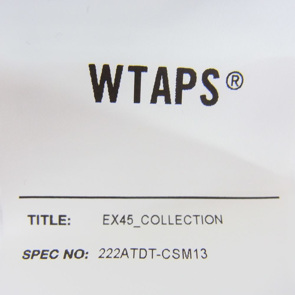 WTAPS ダブルタップス 22AW 222ATDT-CSM13 BDY 01／LS／COTTON ボーダー ロングスリーブ 長袖 Tシャツ  ホワイト系 ブラック系 X02【中古】