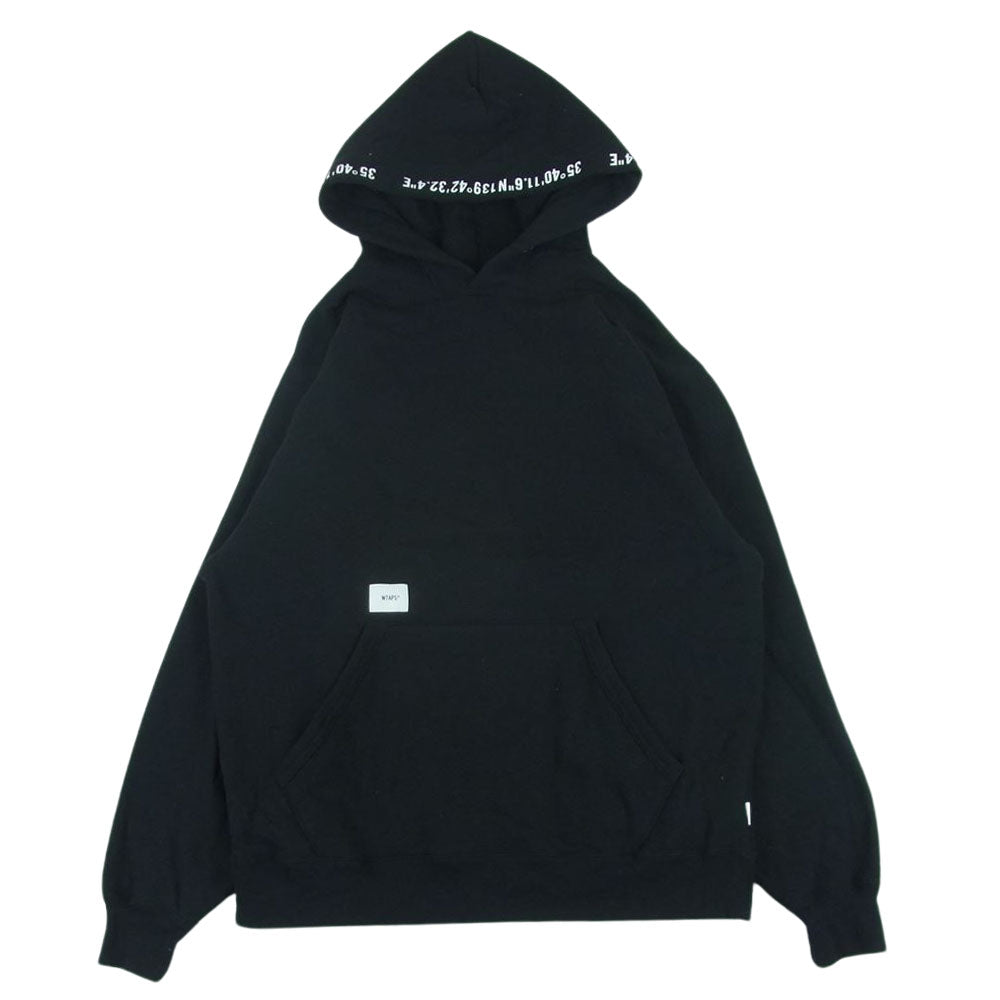 WTAPS ダブルタップス 222ATDT-CSM17 X3.0 HOODY クロスボーン プルオーバー フーディ パーカー ブラック系 02【中古】