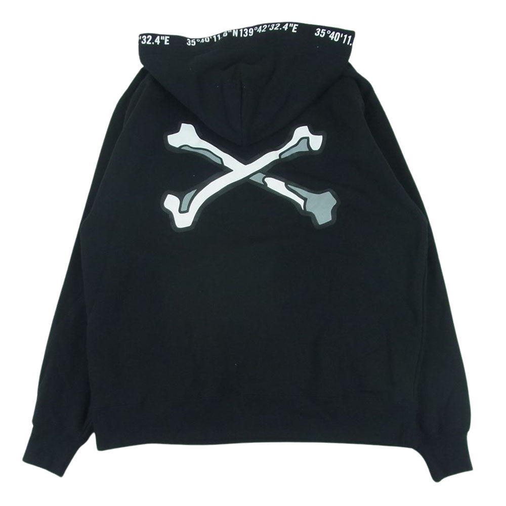 WTAPS ダブルタップス 222ATDT-CSM17 X3.0 HOODY クロスボーン プルオーバー フーディ パーカー ブラック系 02【中古】