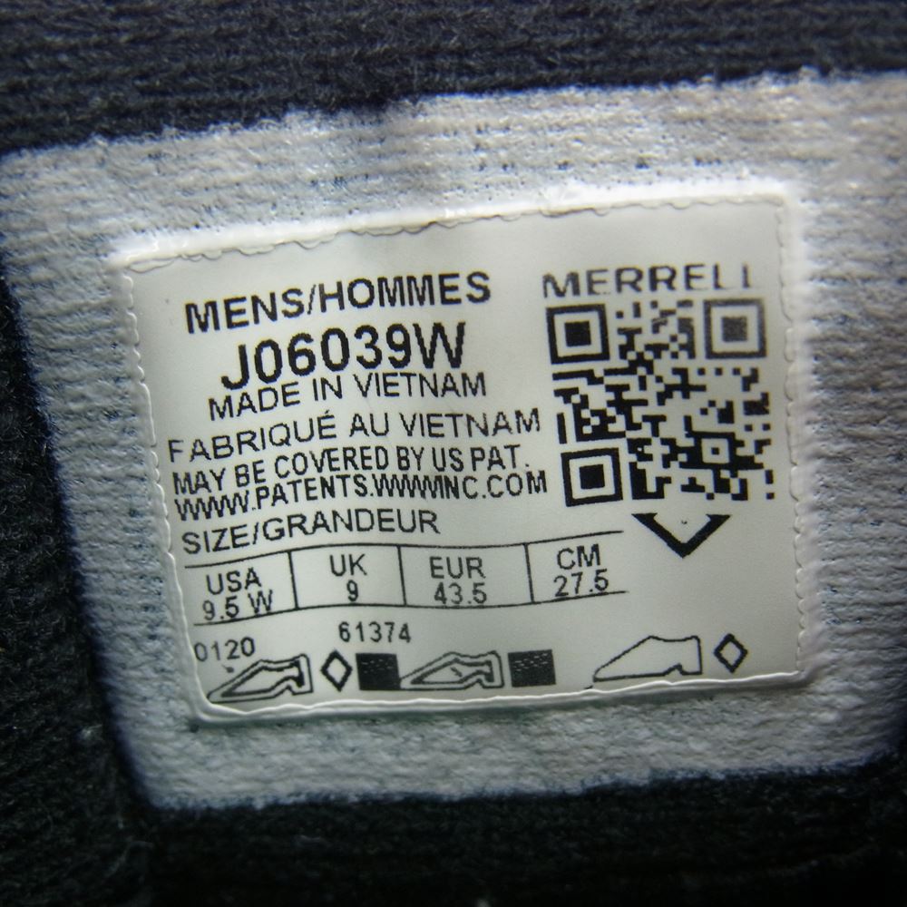 MERRELL メレル J06039W Moab 2 GORE-TEX Wide Width トレッキング シューズ  グレー系 27.5cm【中古】