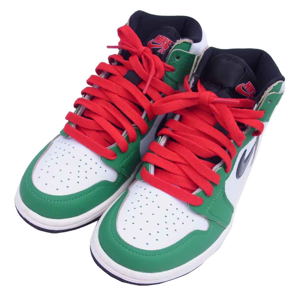 NIKE ナイキ DB4612-300 WMNS Air Jordan 1 High OG Lucky Green ウィメンズ エアジョーダン1 ハイ OG ラッキーグリーン スニーカー グリーン系 ホワイト系 23.5cm【極上美品】【中古】