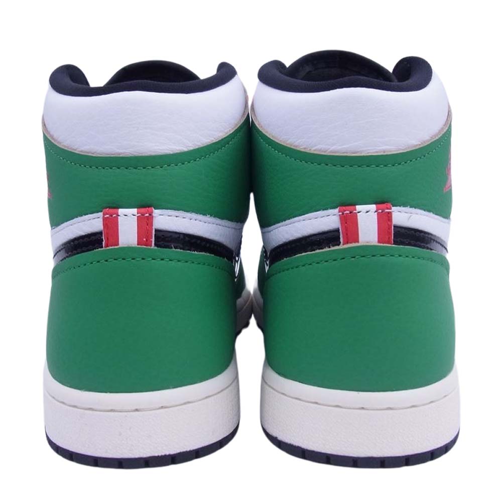 NIKE ナイキ DB4612-300 WMNS Air Jordan 1 High OG Lucky Green ウィメンズ エアジョーダン1 ハイ OG ラッキーグリーン スニーカー ホワイト系 グリーン系 25cm【極上美品】【中古】