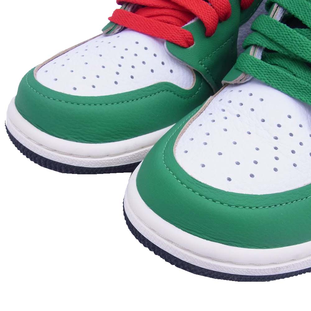 NIKE ナイキ DB4612-300 WMNS Air Jordan 1 High OG Lucky Green ウィメンズ エアジョーダン1 ハイ OG ラッキーグリーン スニーカー ホワイト系 グリーン系 25cm【極上美品】【中古】
