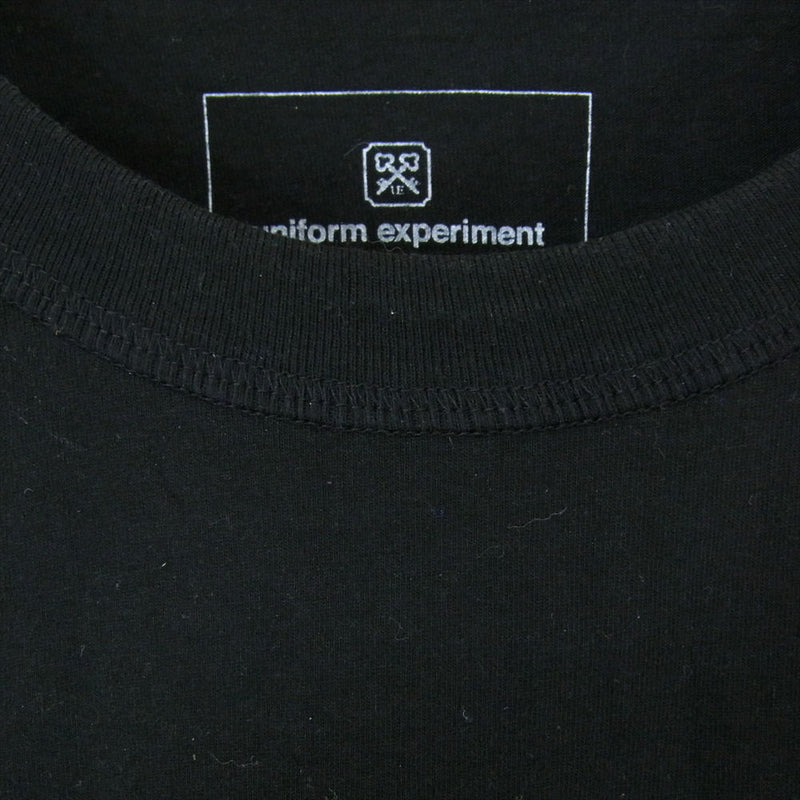 FRAGMENT DESIGN フラグメントデザイン UE-200071 × uniform experiment ユニフォームエクスペリメント MIL POCKET TEE ポケット Tシャツ ブラック系 4【中古】