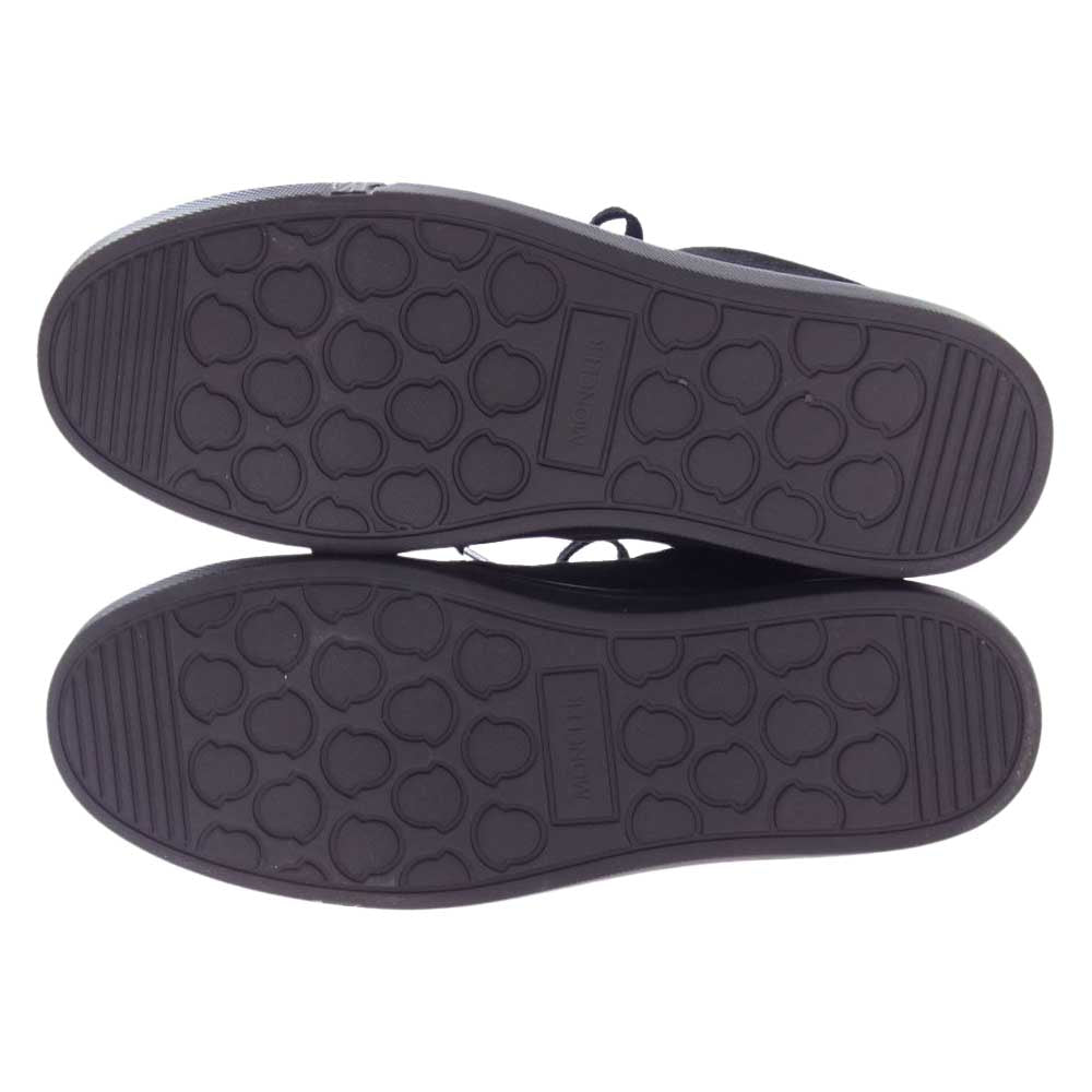 MONCLER モンクレール NEW MONACO モナコ スエード ボア スニーカー ブラック系 41【中古】