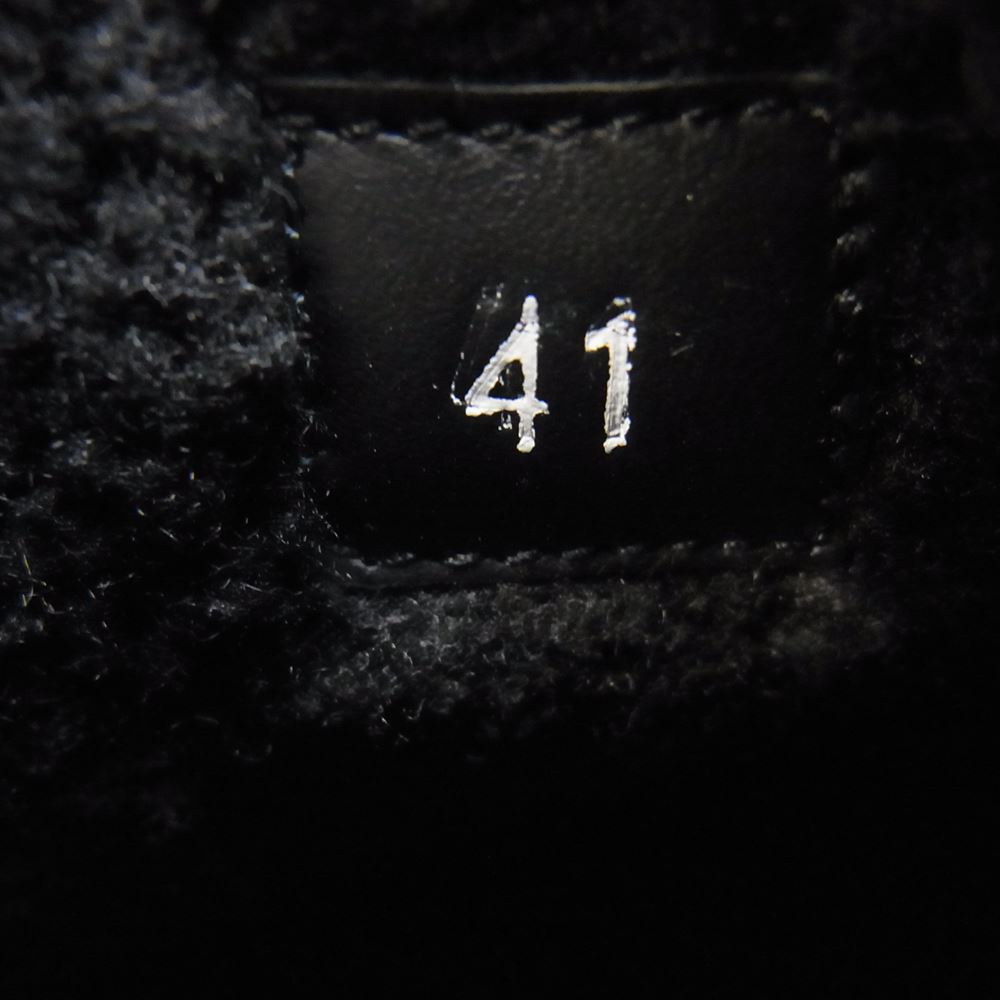 MONCLER モンクレール NEW MONACO モナコ スエード ボア スニーカー ブラック系 41【中古】