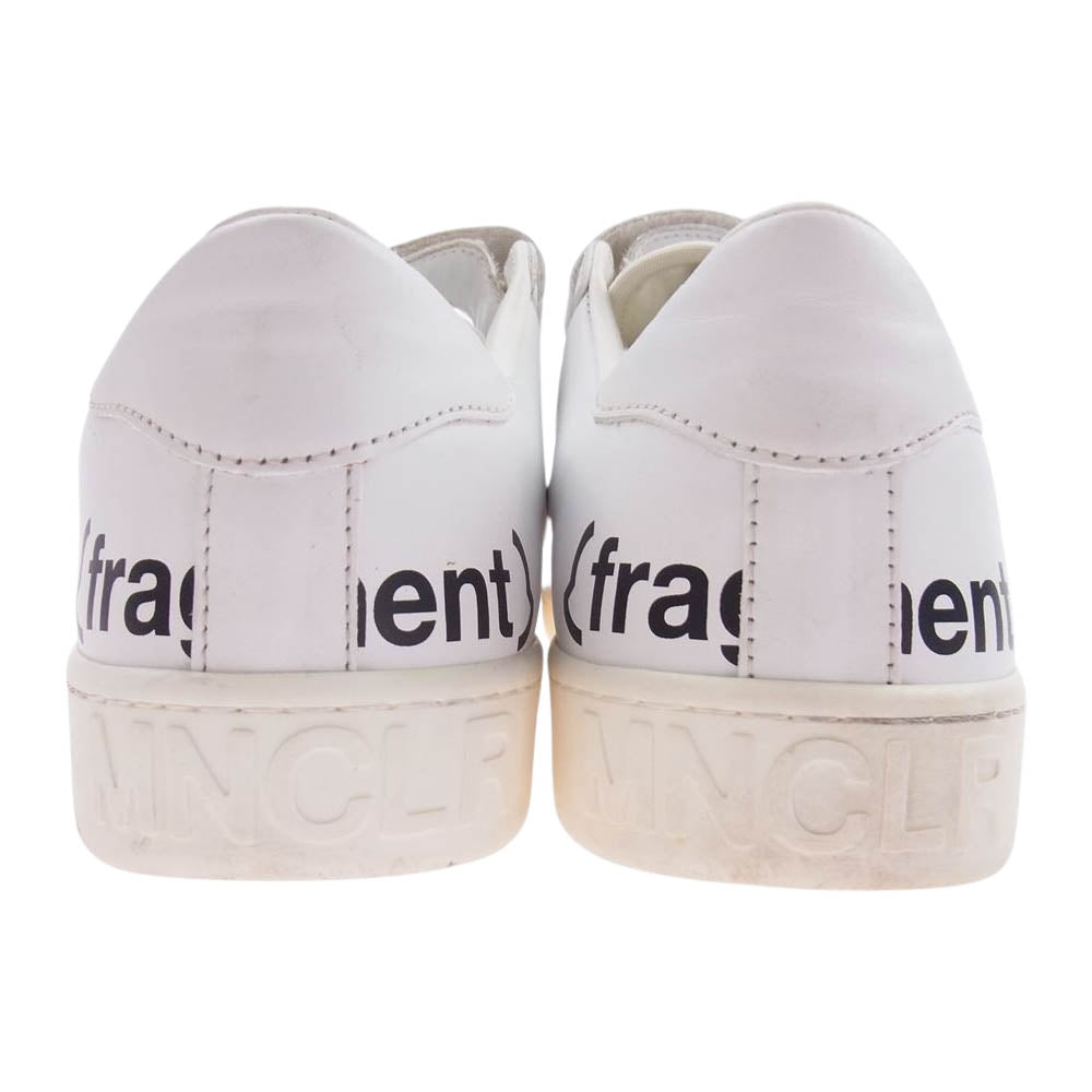 MONCLER モンクレール 19SS × FRAGMENT フラグメント Hiroshi Fujiwara 藤原ヒロシ GENIUS ジーニアス ベルクロ スニーカー ホワイト系 41【中古】