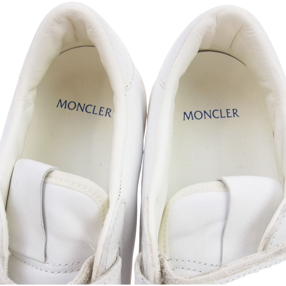 MONCLER モンクレール 19SS × FRAGMENT フラグメント Hiroshi Fujiwara 藤原ヒロシ GENIUS ジーニアス ベルクロ スニーカー ホワイト系 41【中古】