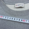 MONCLER モンクレール D209U8040250　 ×  fragment design フラグメントデザイン MAGLIA マグリア 英字エンブロイダリー クルーネック スウェット グレー グレー系 L【中古】