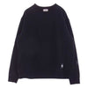 MONCLER モンクレール D209U8040250 ×  fragment design フラグメントデザイン MAGLIA マグリア 英字エンブロイダリー クルーネック スウェット ブラック ブラック系 L【中古】