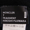 MONCLER モンクレール D209U8040250 ×  fragment design フラグメントデザイン MAGLIA マグリア 英字エンブロイダリー クルーネック スウェット ブラック ブラック系 L【中古】