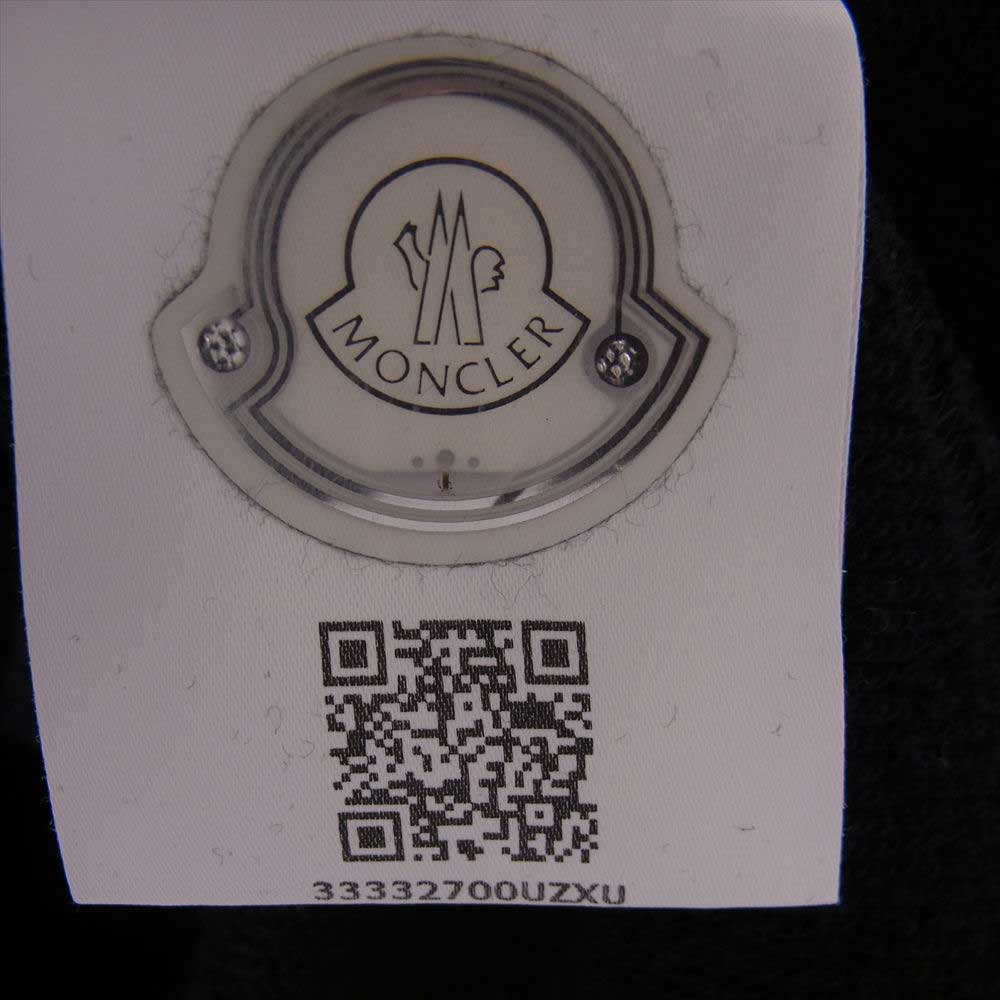 MONCLER モンクレール D209U8040250 ×  fragment design フラグメントデザイン MAGLIA マグリア 英字エンブロイダリー クルーネック スウェット ブラック ブラック系 L【中古】
