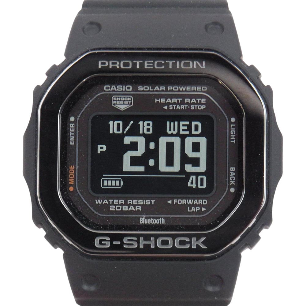G-SHOCK ジーショック DW-H5600MB-１ JR 5600 SERIES G-SQUAD BLACK METAL スポーツ トレーニング ソーラー ウォッチ 腕時計 ブラック系【新古品】【未使用】【中古】