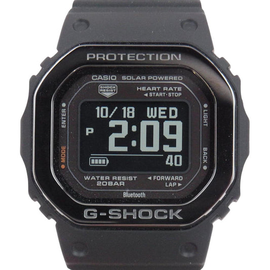 G-SHOCK ジーショック DW-H5600MB-１ JR 5600 SERIES G-SQUAD BLACK METAL スポーツ トレーニング ソーラー ウォッチ 腕時計 ブラック系【新古品】【未使用】【中古】
