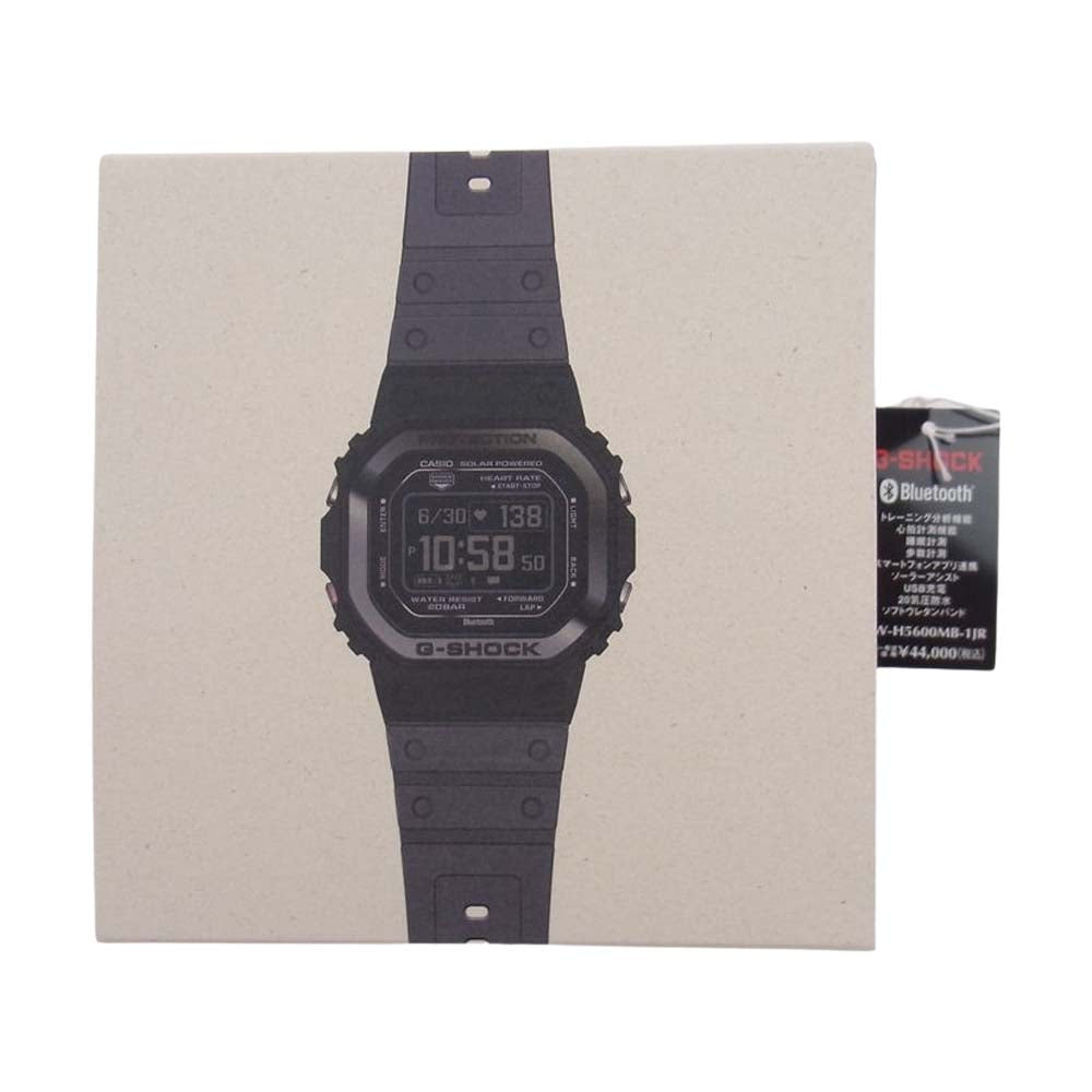 G-SHOCK ジーショック DW-H5600MB-１ JR 5600 SERIES G-SQUAD BLACK METAL スポーツ トレーニング ソーラー ウォッチ 腕時計 ブラック系【新古品】【未使用】【中古】