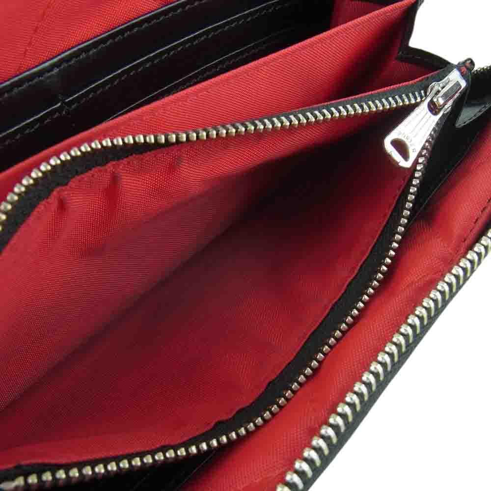 Lewis Leathers ルイスレザー PORTER ポーター 吉田カバン ラウンドジップ レザー ウォレット 長財布 ブラック系【中古】