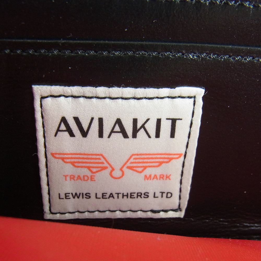 Lewis Leathers ルイスレザー PORTER ポーター 吉田カバン ラウンドジップ レザー ウォレット 長財布 ブラック系【中古】
