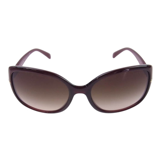 PRADA プラダ SPR 08O サイドロゴ サングラス ブラウン系 赤茶色系【中古】