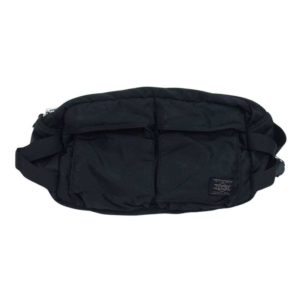 PORTER ポーター TANKER タンカー ショルダー ボディ ウエストバッグ ブラック系【中古】