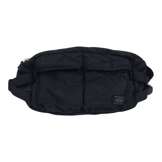 PORTER ポーター TANKER タンカー ショルダー ボディ ウエストバッグ ブラック系【中古】