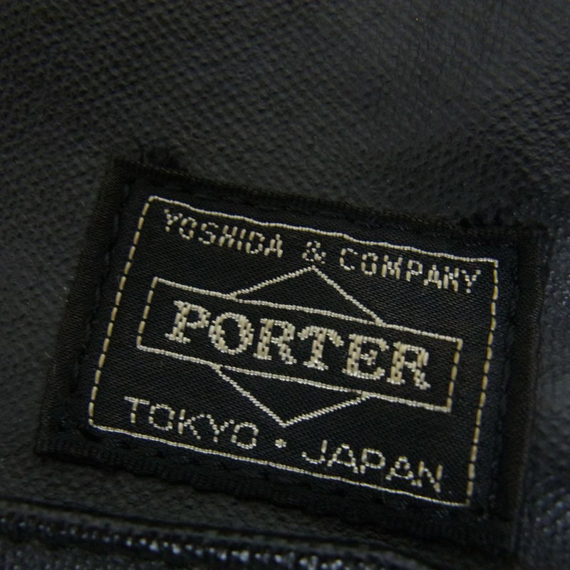 PORTER ポーター SLING SHOULDER BAG スリング フリースタイル ショルダー バッグ ブラック系【中古】