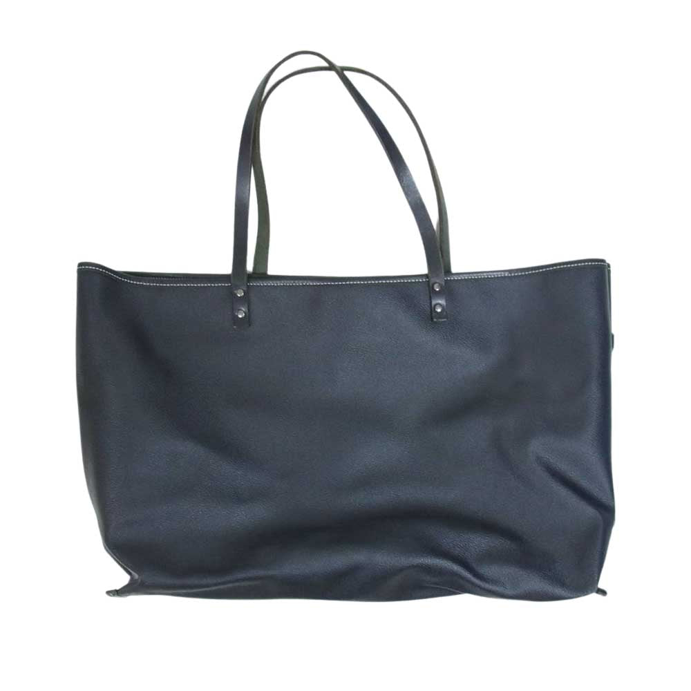 NUMBER(N)INE ナンバーナイン × JAM Home Made ジャムホームメイド 別注 レザー トートバッグ ブラック系【中古】