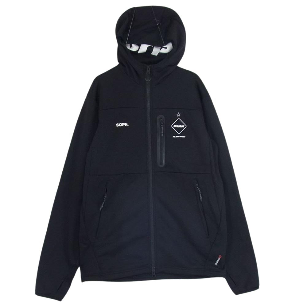 F.C.R.B. エフシーアールビー FCRB-202049 POLARTEC POWER STRETCH ZIP UP GAITER HOODIE ポーラテック パワー ストレッチ ジップ ガイザー フーディ ジャケット ブラック系 M【中古】