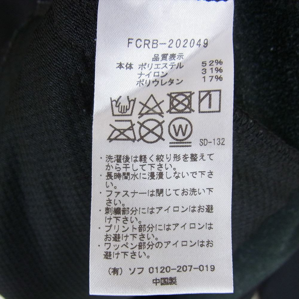 F.C.R.B. エフシーアールビー FCRB-202049 POLARTEC POWER STRETCH ZIP UP GAITER HOODIE ポーラテック パワー ストレッチ ジップ ガイザー フーディ ジャケット ブラック系 M【中古】