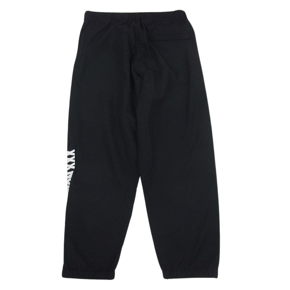 WIND AND SEA ウィンダンシー WDS-C-GOD-23-Q3-03 × God Selection ゴッドセレクション ロゴ プリント トラック パンツ ブラック系 M【中古】