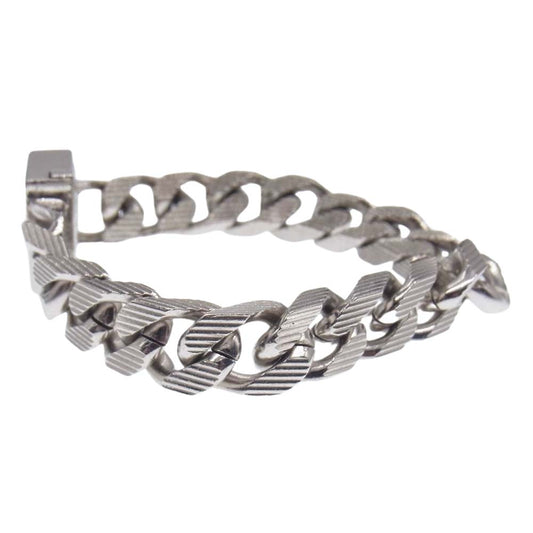 FENDI フェンディ シャドー ブレスレット シルバー メタル シルバー系 S【中古】