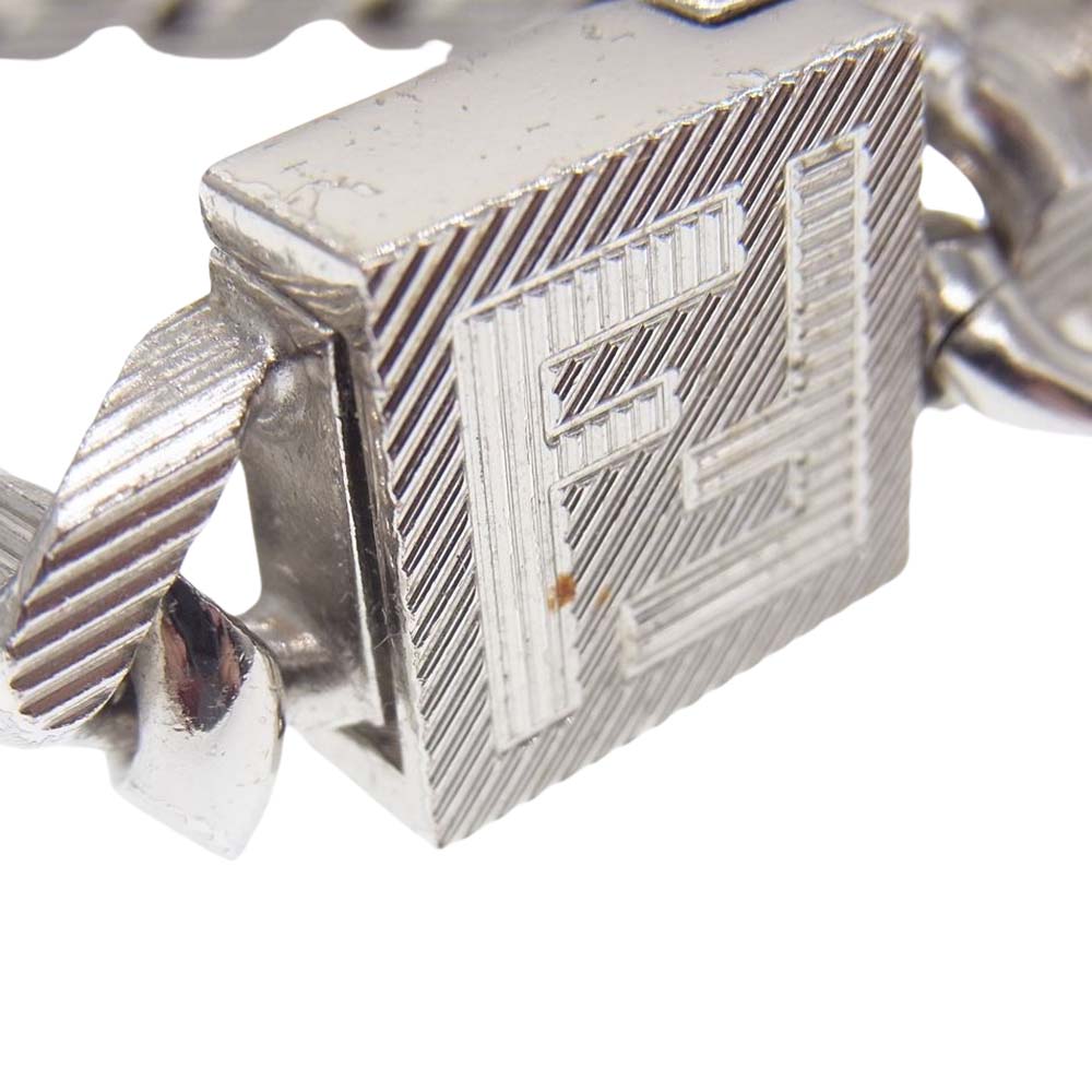 FENDI フェンディ シャドー ブレスレット シルバー メタル シルバー系 S【中古】
