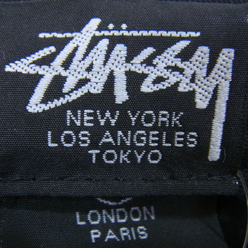 STUSSY ステューシー ロゴ刺繍 キャップ 帽子 ブラック系【中古】