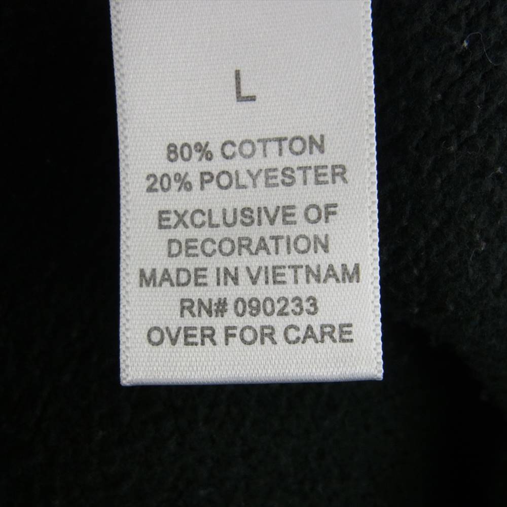 FEAR OF GOD フィアオブゴッド FOG ESSENTIALS エッセンシャルズ フロント ラバー ロゴ フーディー パーカー ブラック系 L【中古】