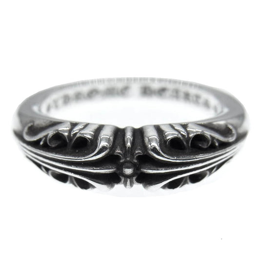 CHROME HEARTS クロムハーツ（原本無） BABY CLSC ベイビークラシック K&T リング シルバー系 8号【中古】