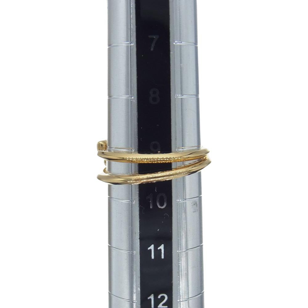 FENDI フェンディ FF 2連 リング ゴールド系 S 11.5号【中古】