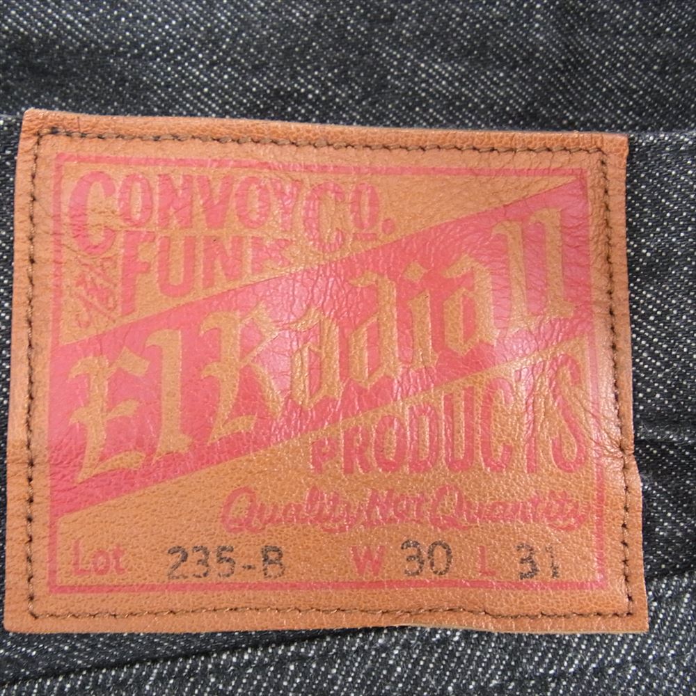 RADIALL ラディアル 17AW RAD-17AW-PT003-2 235-B ストレート デニム パンツ ジーンズ ブラック系 30【中古】