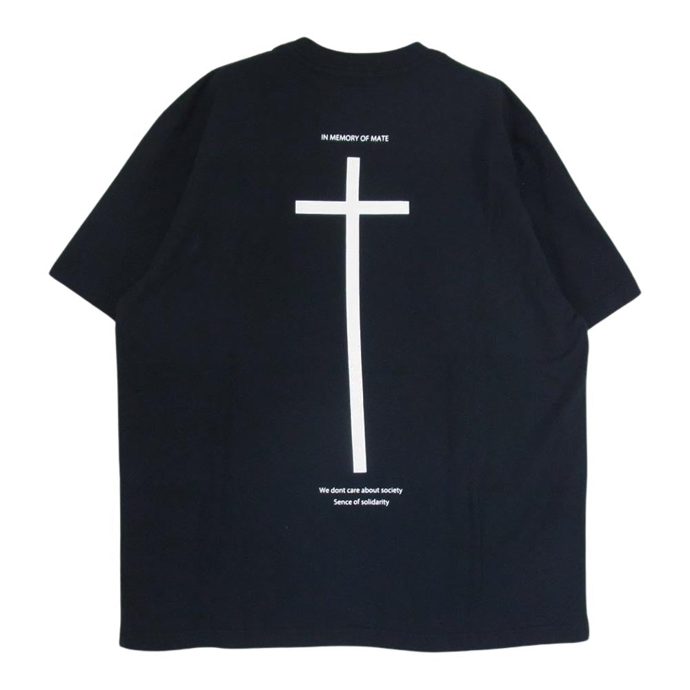 RATS ラッツ 23RT-0606 CROSS TEE クロス プリント Tシャツ ブラック系 M【美品】【中古】