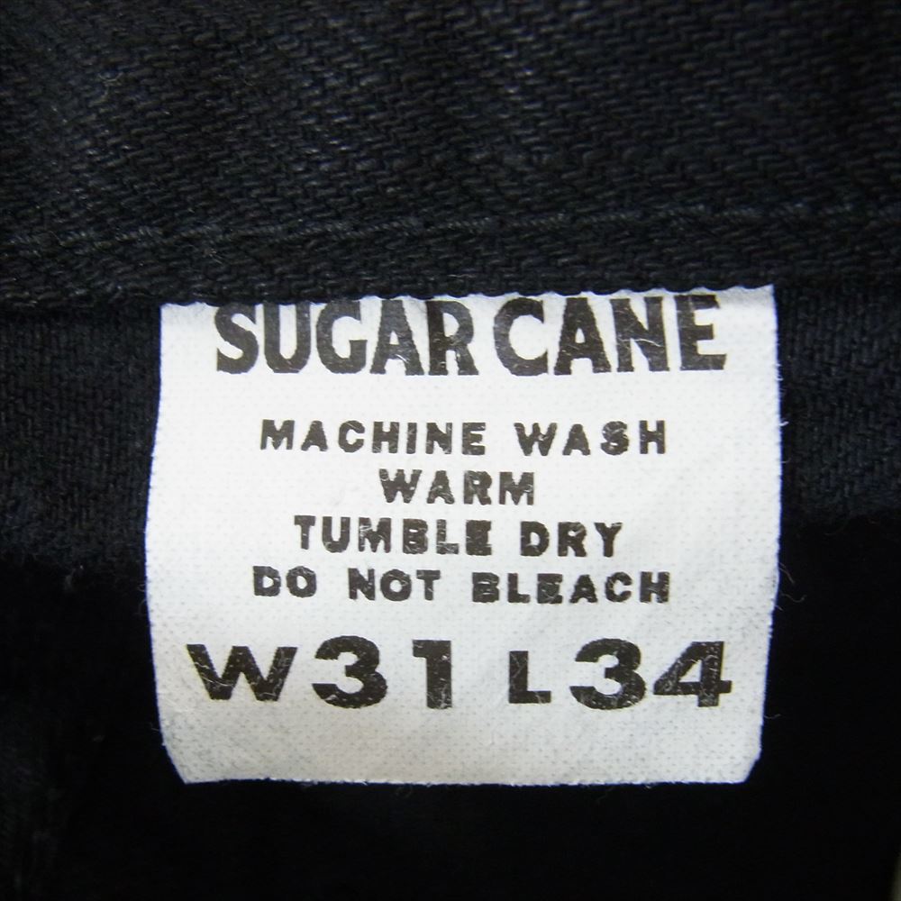 SUGAR CANE シュガーケーン 470 BLACK DENIM スリムフィット デニム パンツ ジーンズ ブラック系 31【中古】