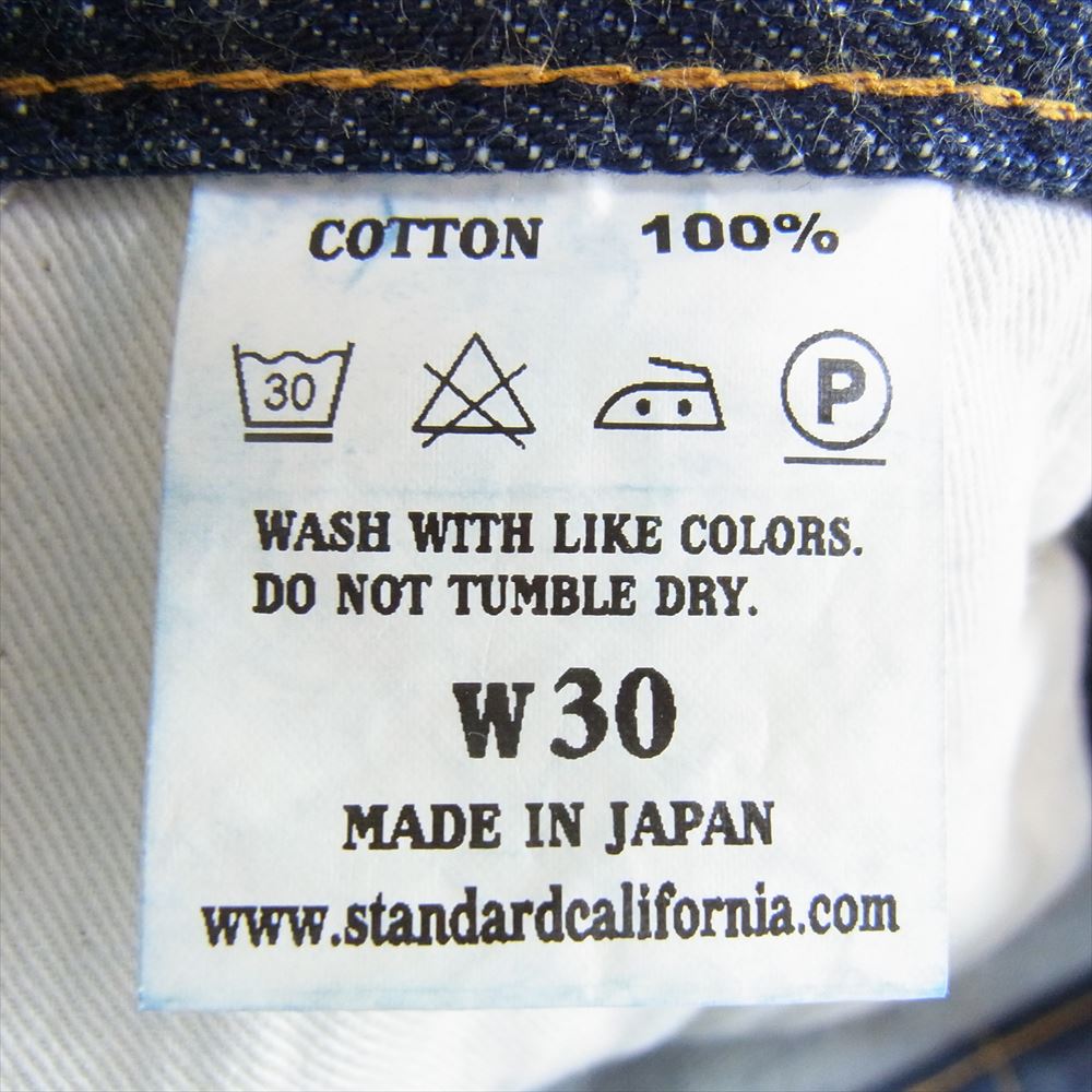 STANDARD CALIFORNIA スタンダードカリフォルニア S905 SD 5-Pocket Denim Pants ストレート デニム パンツ ジーンズ インディゴブルー系 31【中古】