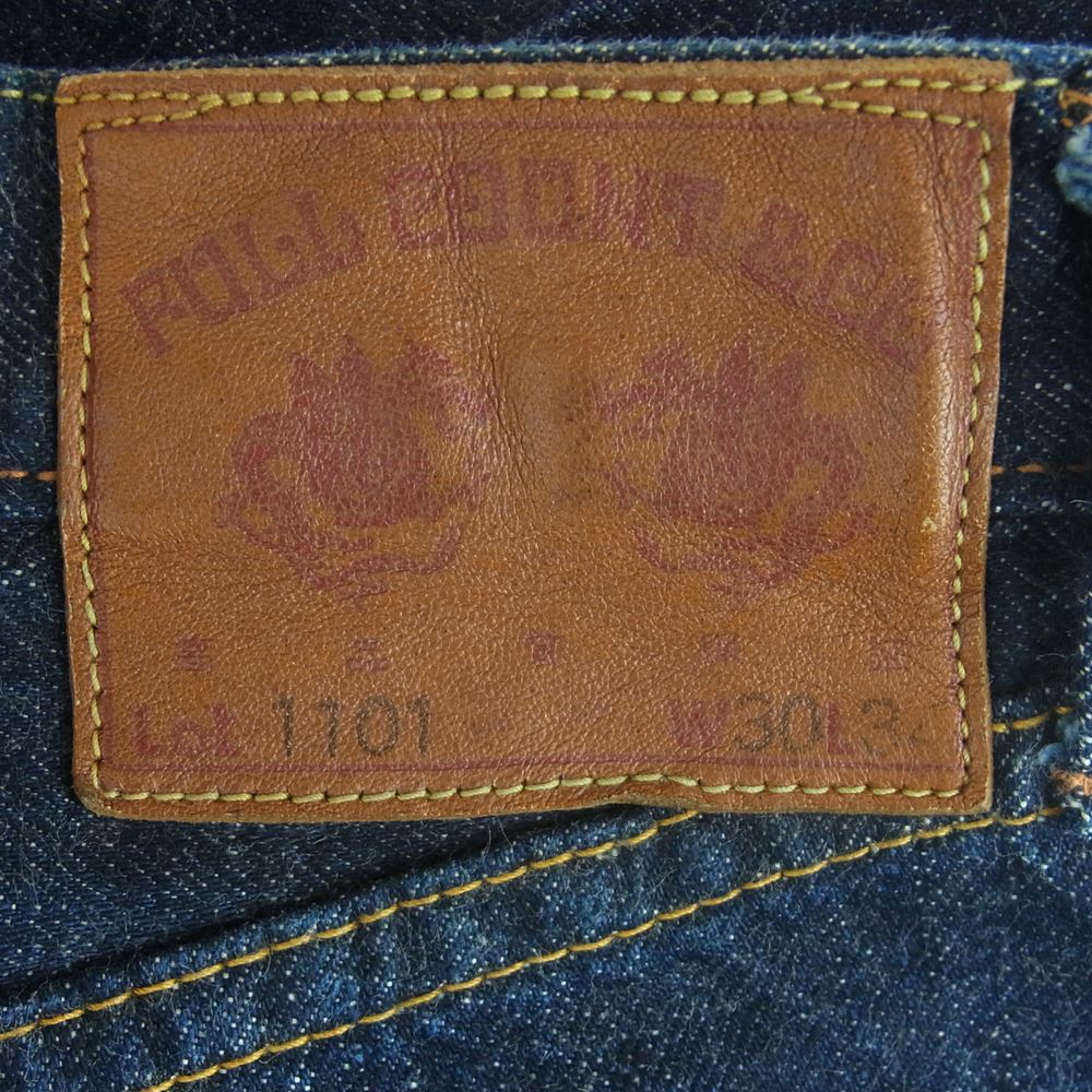 フルカウント Lot 1101 ストレート デニム パンツ ジーンズ コットン 日本製 インディゴブルー系 W30 L34【中古】