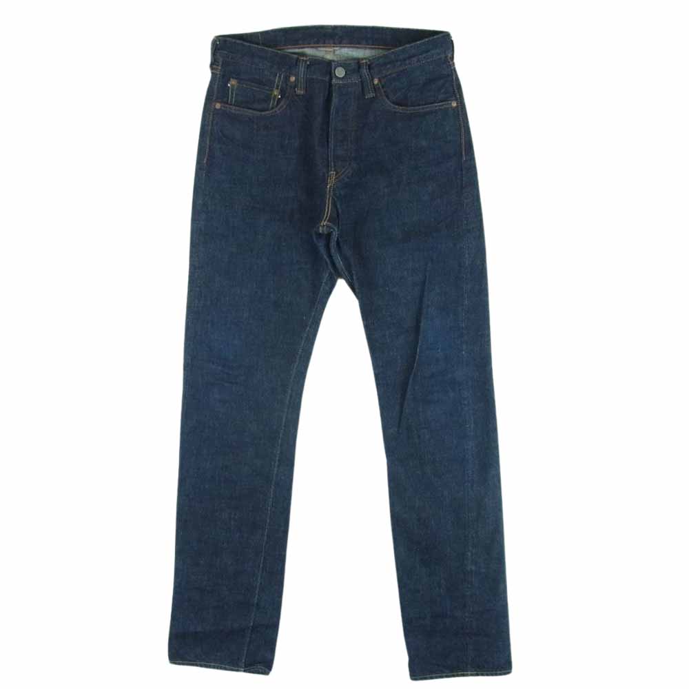 フルカウント Lot 1101 ストレート デニム パンツ ジーンズ コットン 日本製 インディゴブルー系 W30 L34【中古】