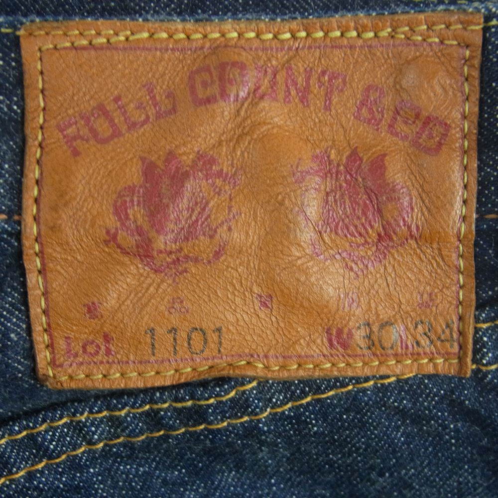 フルカウント Lot 1101 ストレート デニム パンツ ジーンズ コットン 日本製 インディゴブルー系 W30 L34【中古】