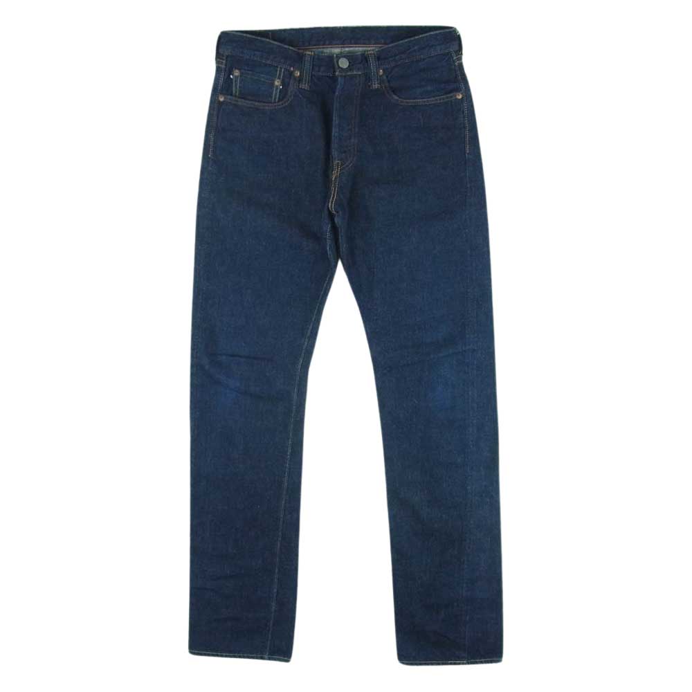 フルカウント Lot 1101 ストレート デニム パンツ ジーンズ コットン 日本製 インディゴブルー系 W30 L34【中古】