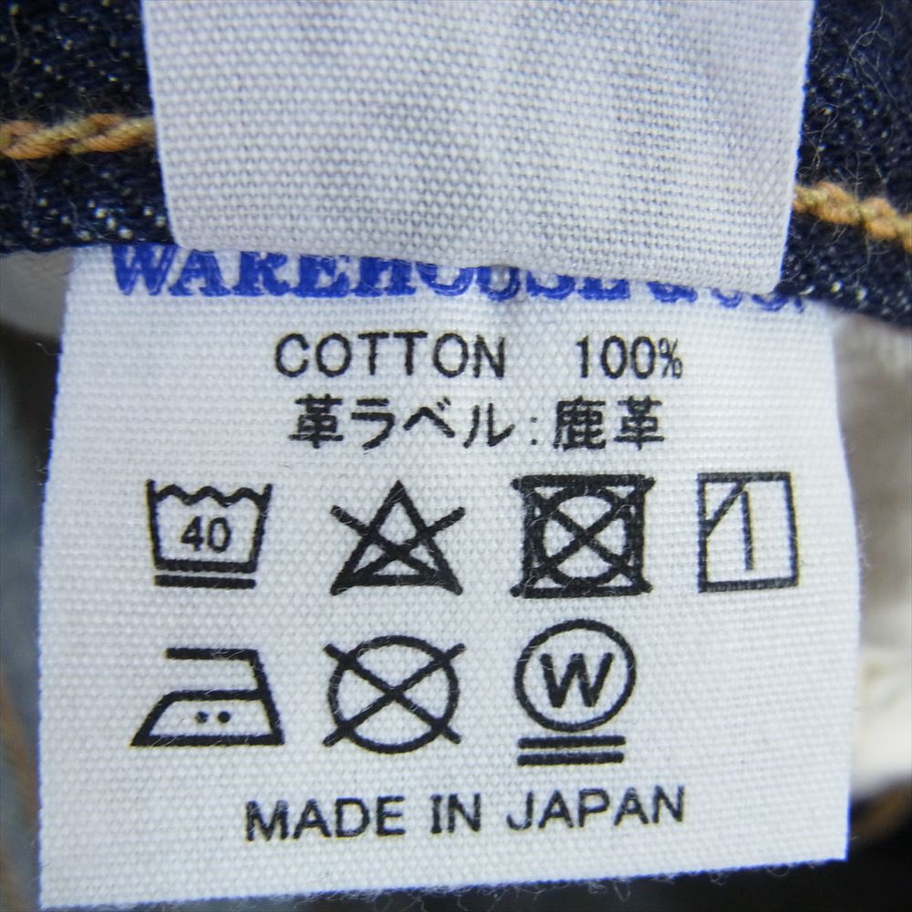 WAREHOUSE ウエアハウス Lot 1001 ボタンフライ デニム パンツ ジーンズ インディゴブルー系 30【中古】