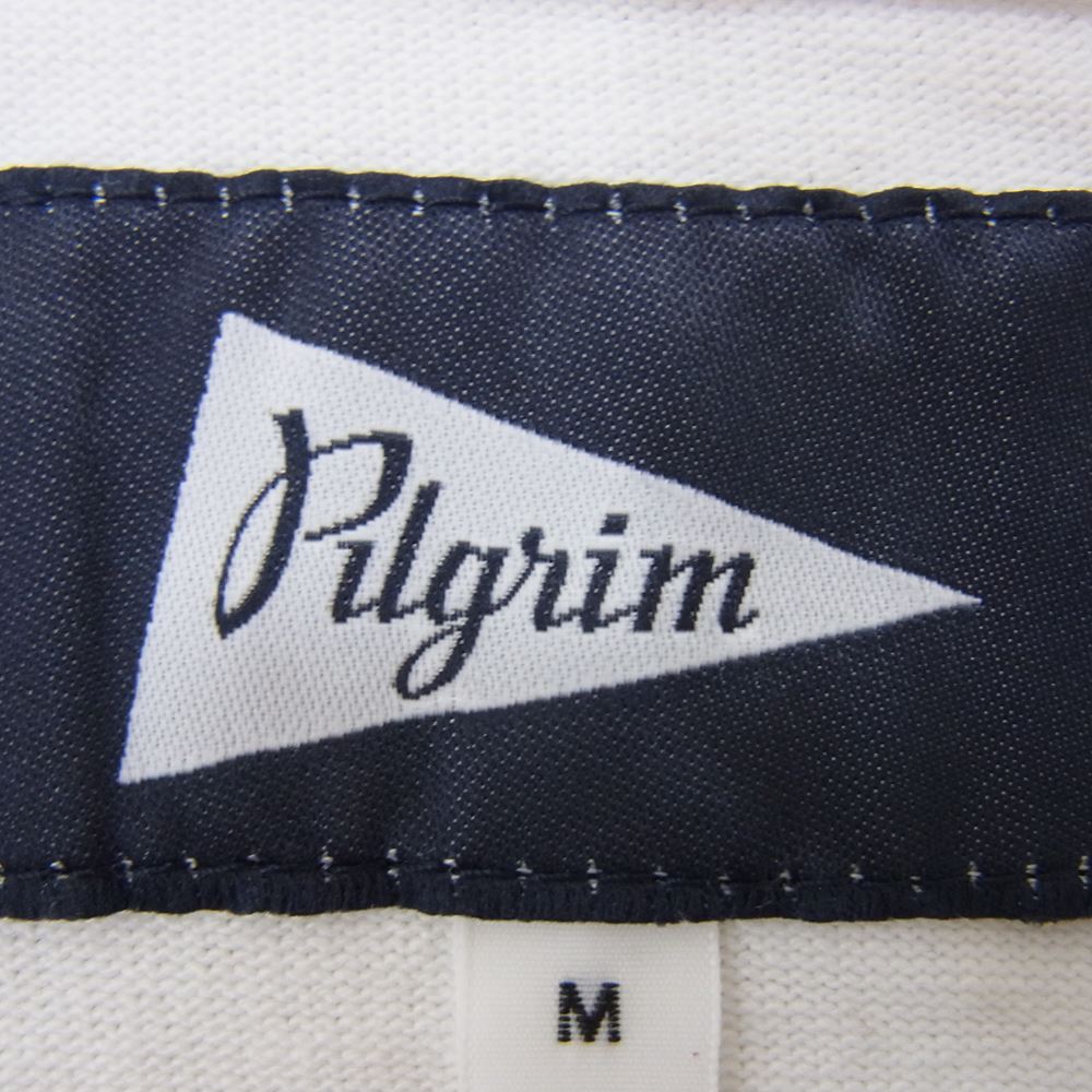 ピルグリム サーフ+サプライ 36-10-0001-823 Pennant Print Tee ロゴプリント 長袖 Tシャツ カットソー ホワイト系 M【中古】