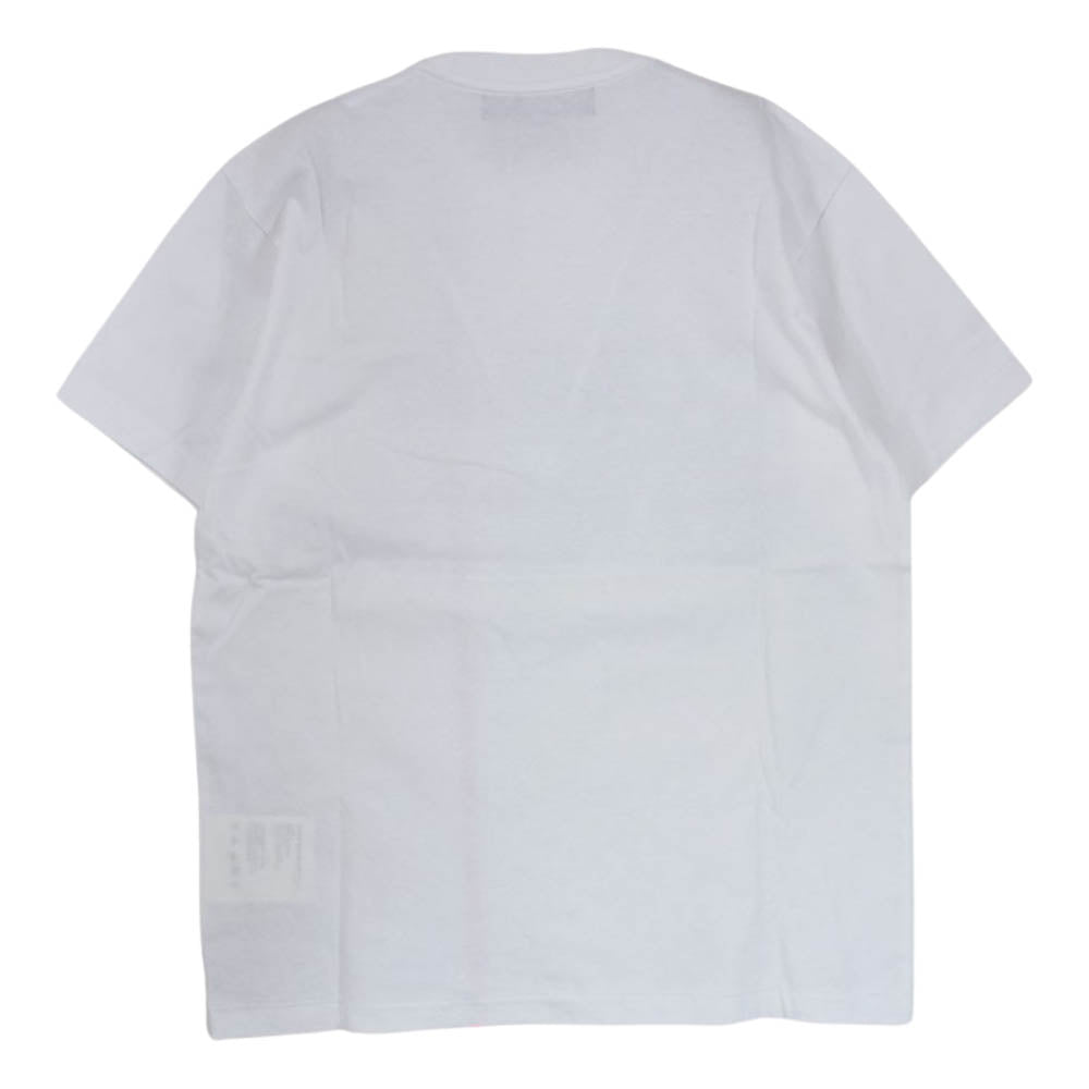 COMME des GARCONS コムデギャルソン AD2016 IQ-T003 GOOD DESIGN SHOP グッドデザインショップ別注 クルーネック ロゴプリント 半袖 Tシャツ ホワイト系 M【中古】